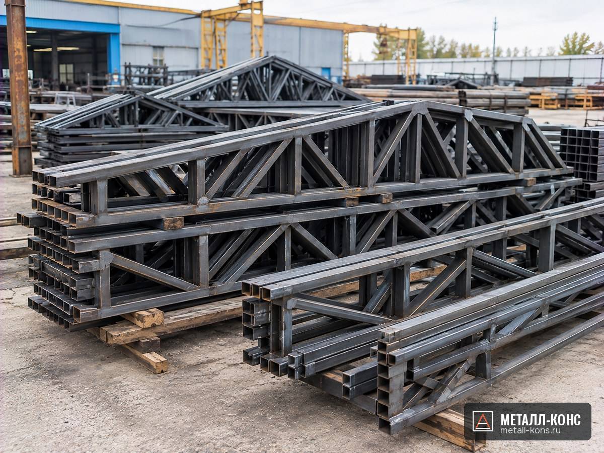 Фермы металлические из профильной трубы